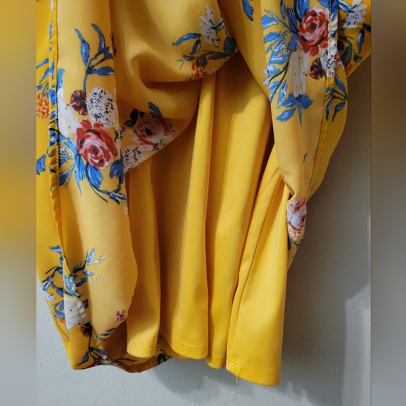 🍒 As U Wish Boho Floral Day Dress size Large - Picture 13 of 13